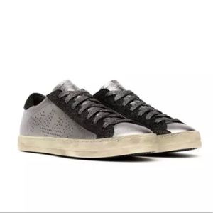 P448 Gun Metal and Black Sneakers